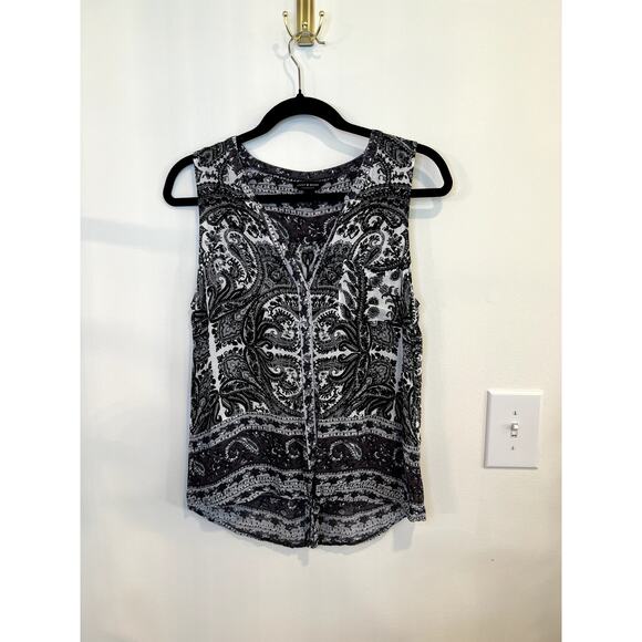 Lucky Brand Tops - Lucky Brand Boho Paisley Tank Top Small Sleeveless Flowy Festival Blouse